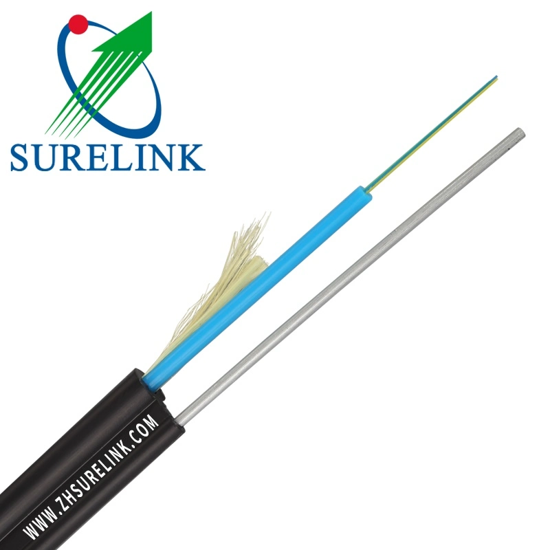 Optical Fiber Cable Gyxtc8y with 1.50mm Solid Steel Messenger PE Jacket