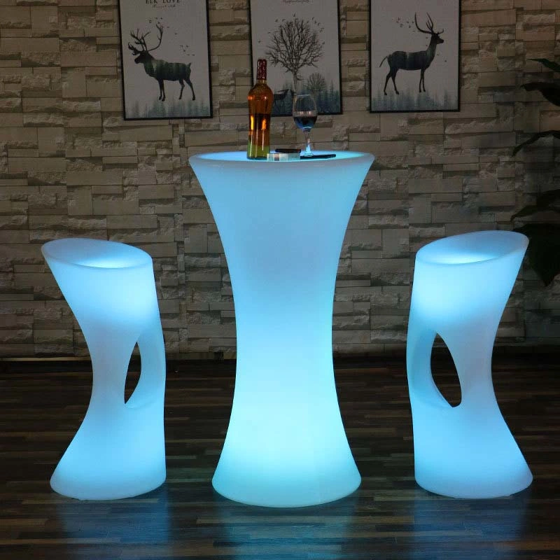 Wholesale/Supplier Rechargeable Plastic RGB-W Color Changing LED Cocktail Tables Manufacturers