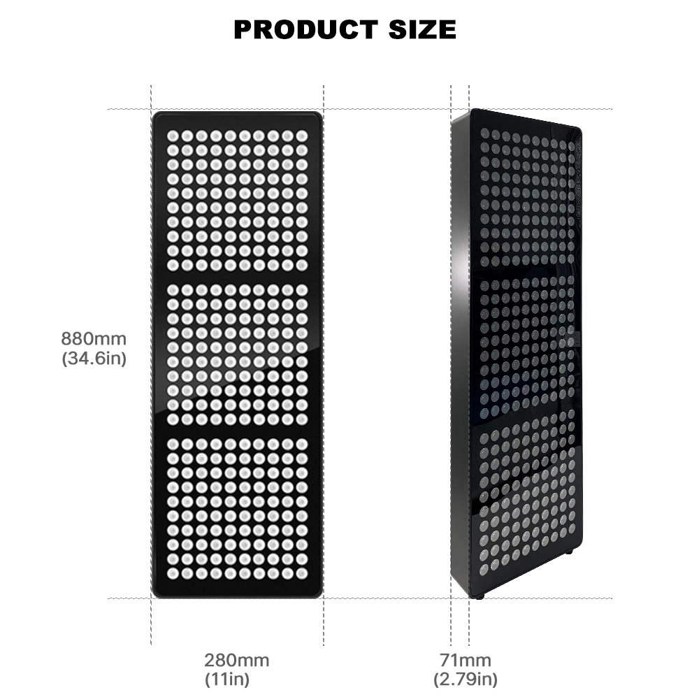 Phototherapy Device 1500W Pulsemode Remotecontrol Infrared Panel Device Red Light Therapy