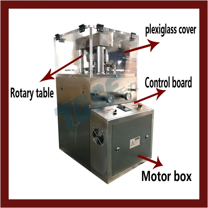 Zp-5A Customized Laboratory Chemical Pharmaceutical High Pressure Powder High Speed Automatic Rotary Punch Tablet Press for Pill / Foodstuff Making