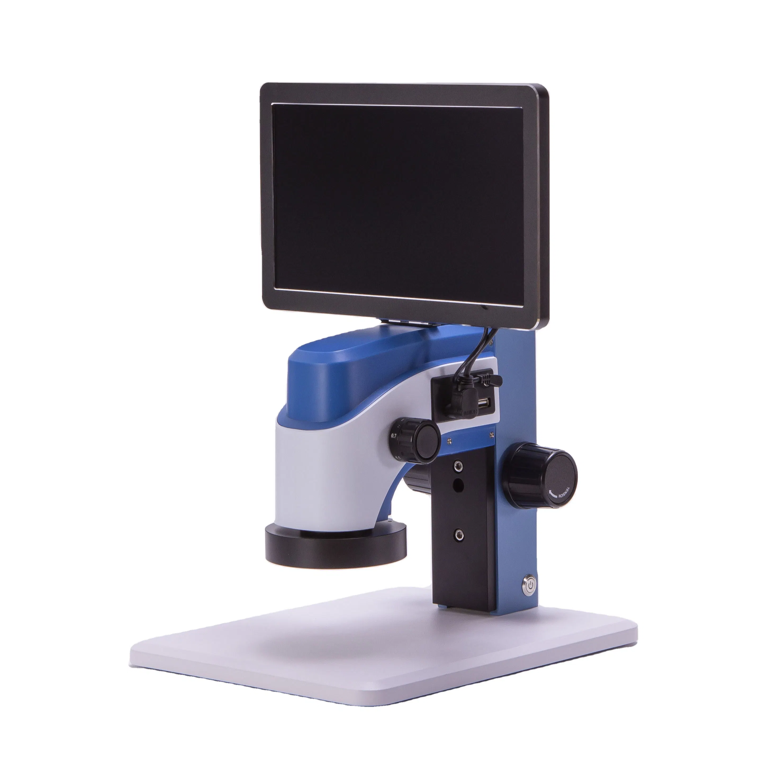Medición de zoom continua de alta definición Vídeo microscopio ajuste automático de la ampliación, calibración libre