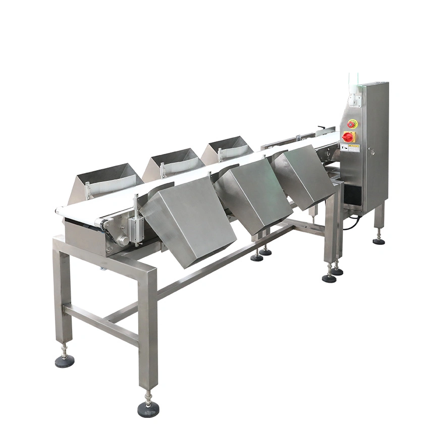 Jindu High Speed Auto Conveyor Check Weigher Meat Fruit Sorterfor Weight Sorting