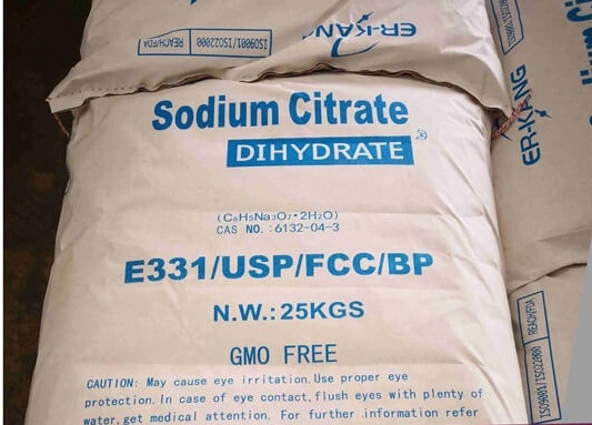 Food Grade Ingredient Trisodium Citrate E331 CAS 6132-04-3 in Food