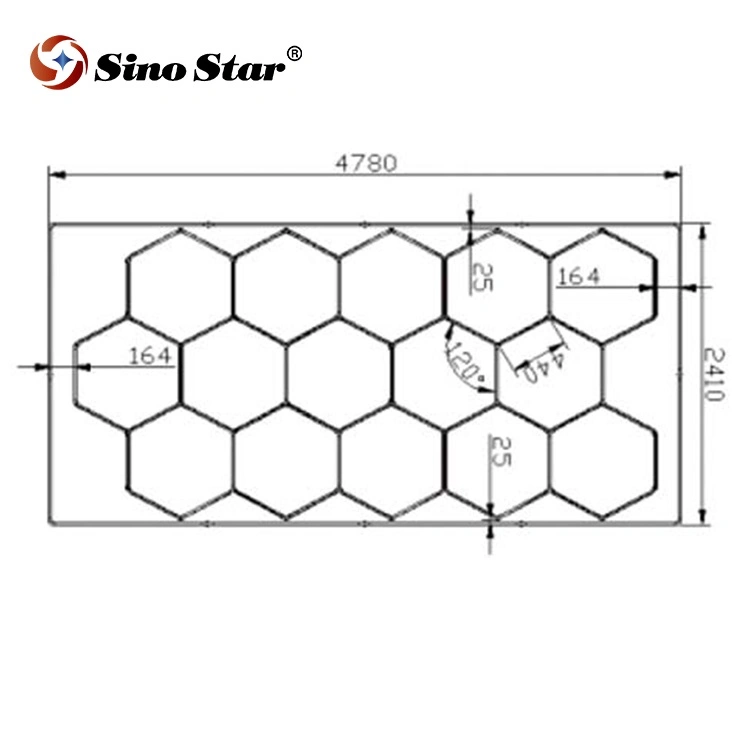 Le client facile à installer pour la beauté de voiture populaire au Canada Tube LED hexagonale