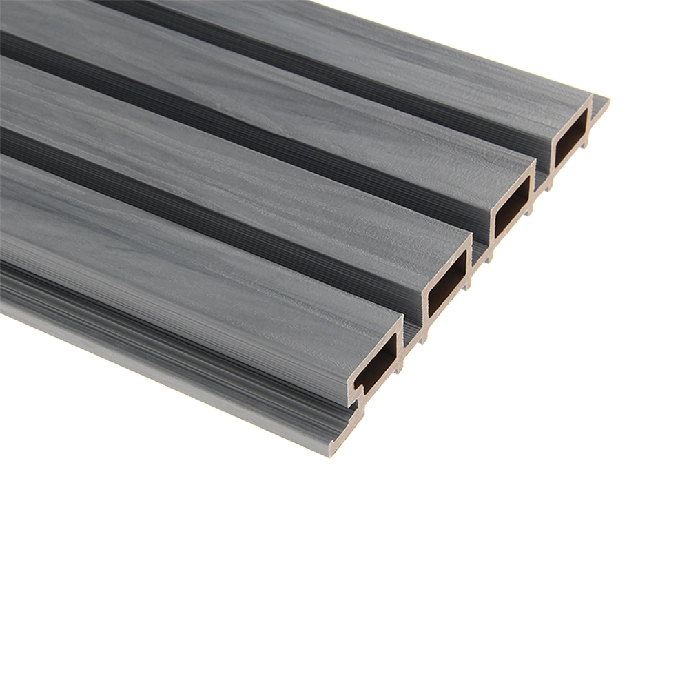 Sulcos Exteriores Coowin 219x26mm 3D em relevo a parede exterior de plástico de madeira