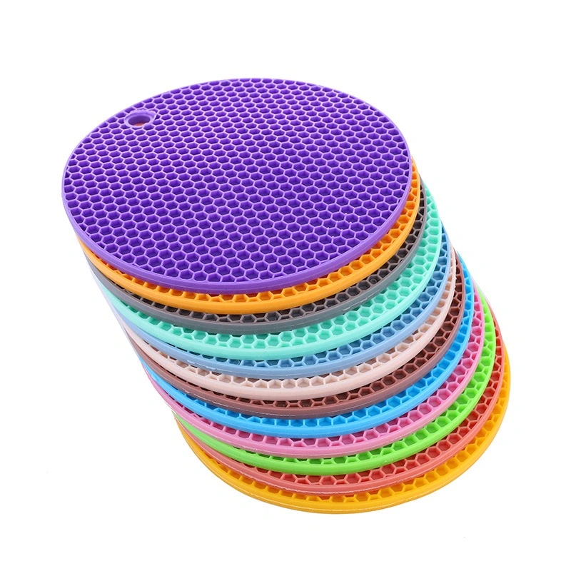 Thickened Silicone Table Mat Heat Insulation Non Slip Cup Pad Coasters for Drinks
