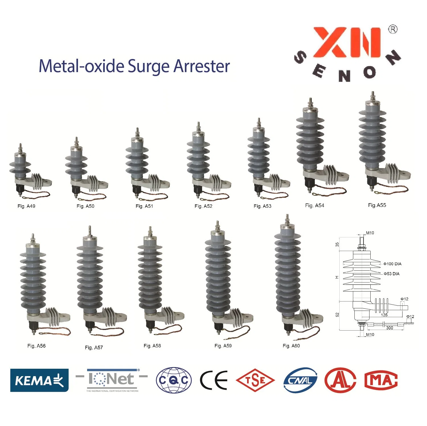 Yh10W-6kv Polymer Housing Lightning Arrester