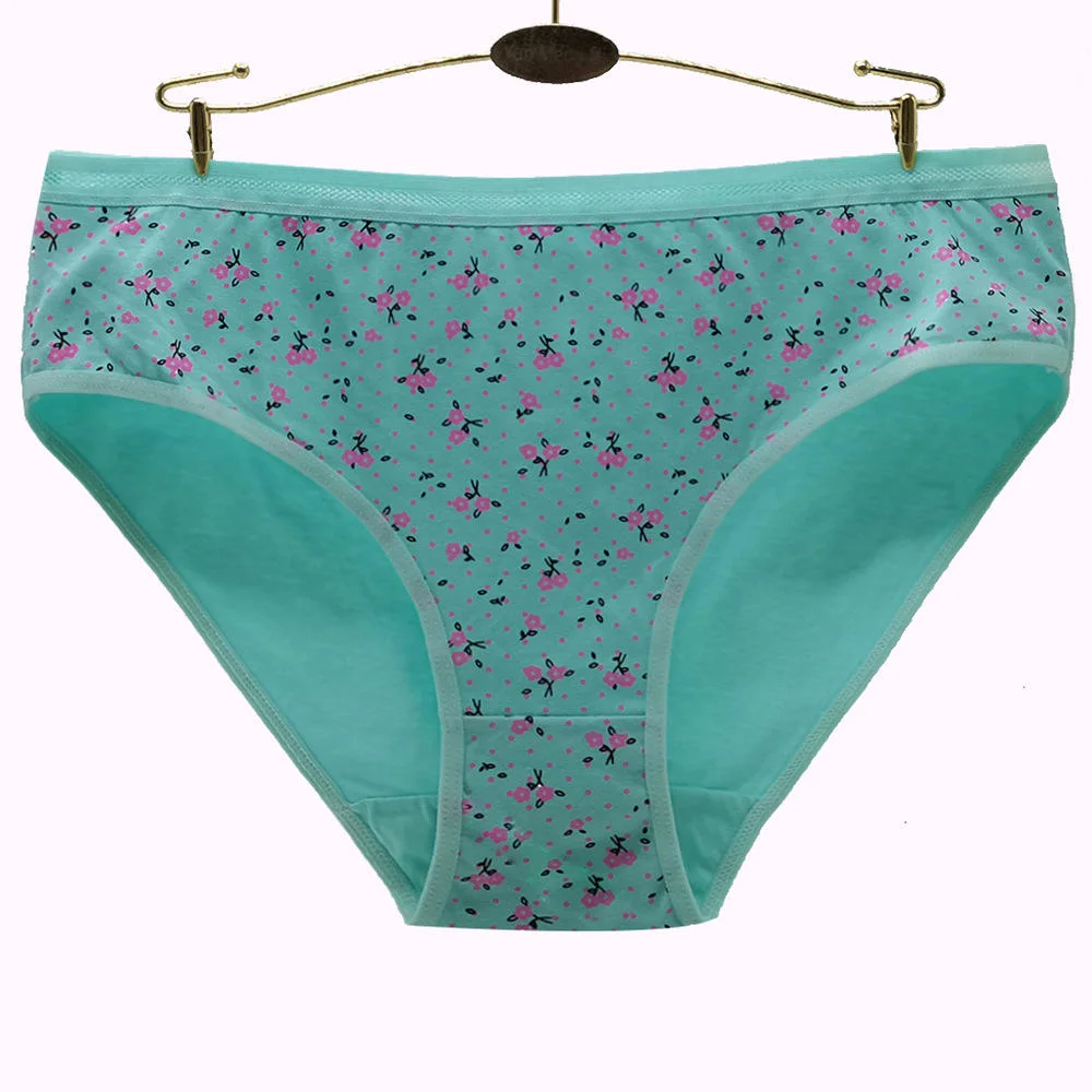 Soft Cotton Briefs Panties 2XL-4XL Full Print mujeres ropa interior