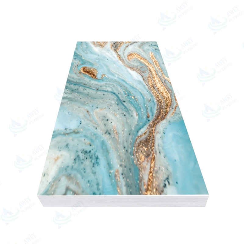 Wholesale/Supplier Price High Glossy Artificial Marble Plastic PVC Marble UV Sheet 2mm/3mm 4*8 1220*2440mm Interior Decorative PVC UV Marble Sheet Board