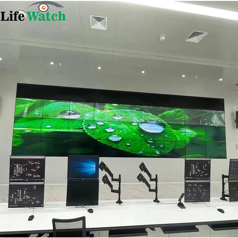 إطار خارجي مقاس 49 بوصة مقاس 3.5 مم 700 NIT Brightness LCD Video Walls لـ غرفة CCTV