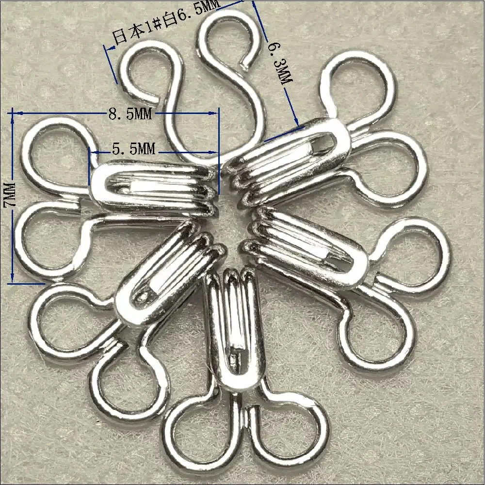 Wholesale/Supplier Japan Quality Bra Hook and Eye Accessories Small Collar Hooks Metal Bra Sewing Hook and Eye for Bag