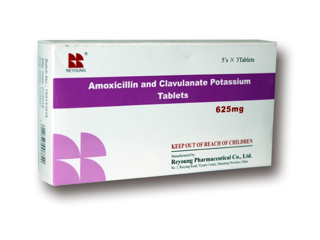 Hohe Qualität/hohe Kostenleistung Antibiotika Amoxicillin und Clavulanat Kaliumtabletten 375mg