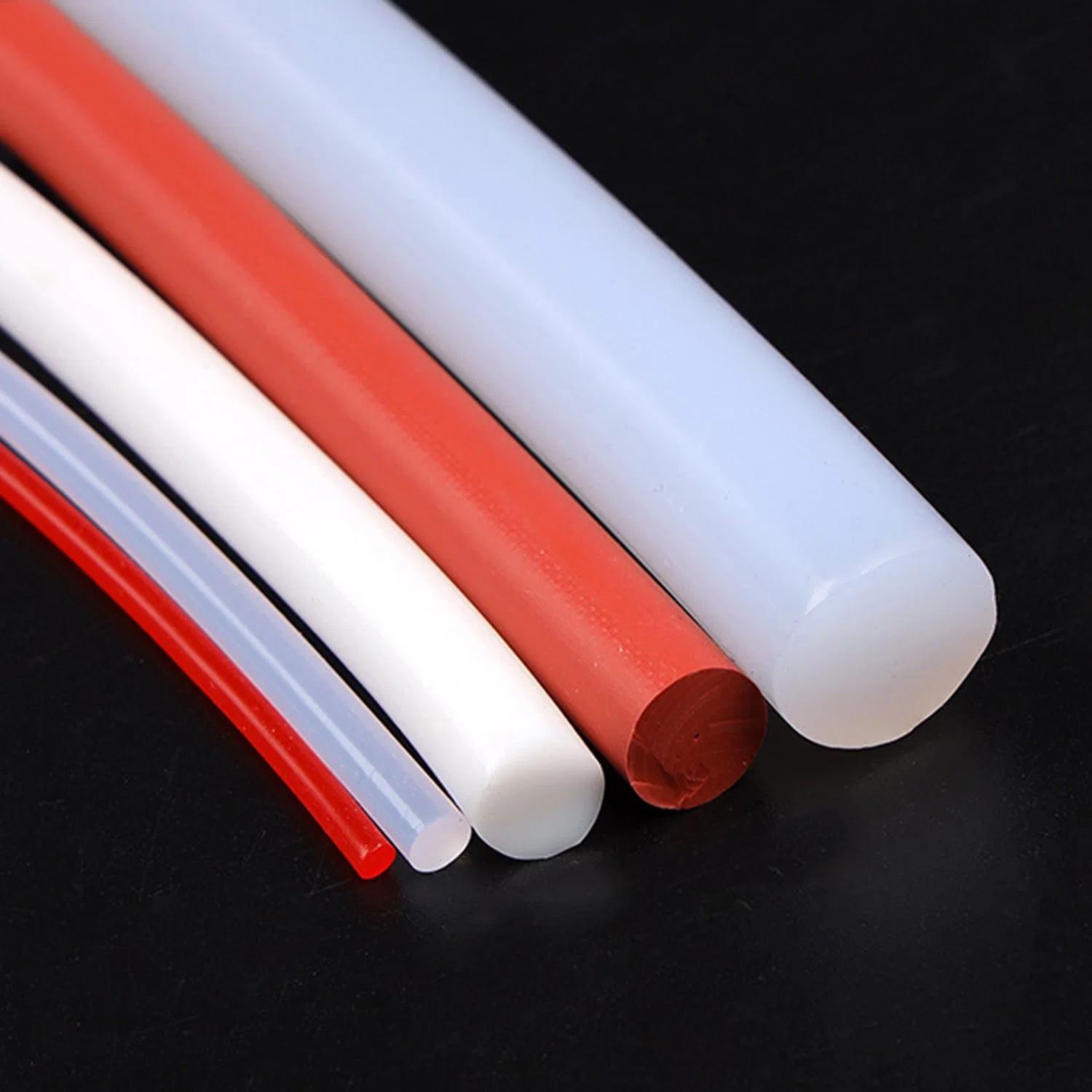 High Temperature Resistant Silicone Bar Solid Rubber Rod Round Shape Cord
