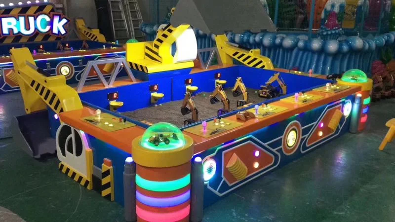 Kid niños eléctrico funciona con monedas de juguete de la excavadora cavar equipamiento interior