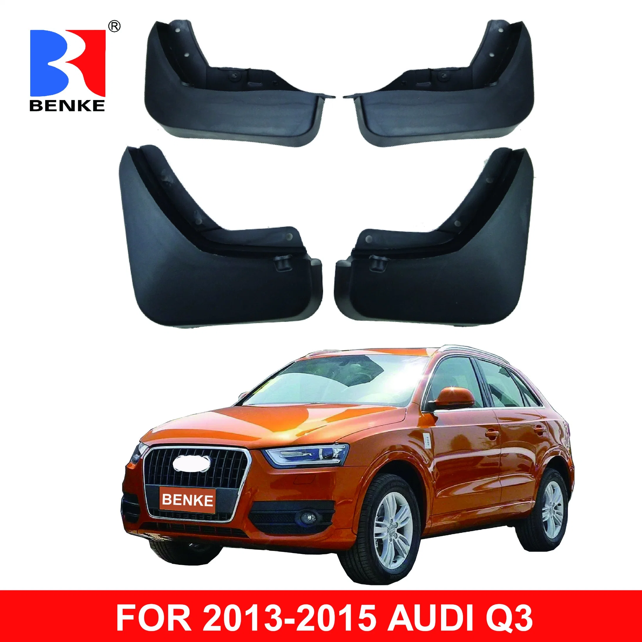 Injected PP Mudguard for Audi A3 A4 A6 A8 Q5 Q7 Q3 Car Mud Fender Flare Splash Guard Exterior Accessories 4X4