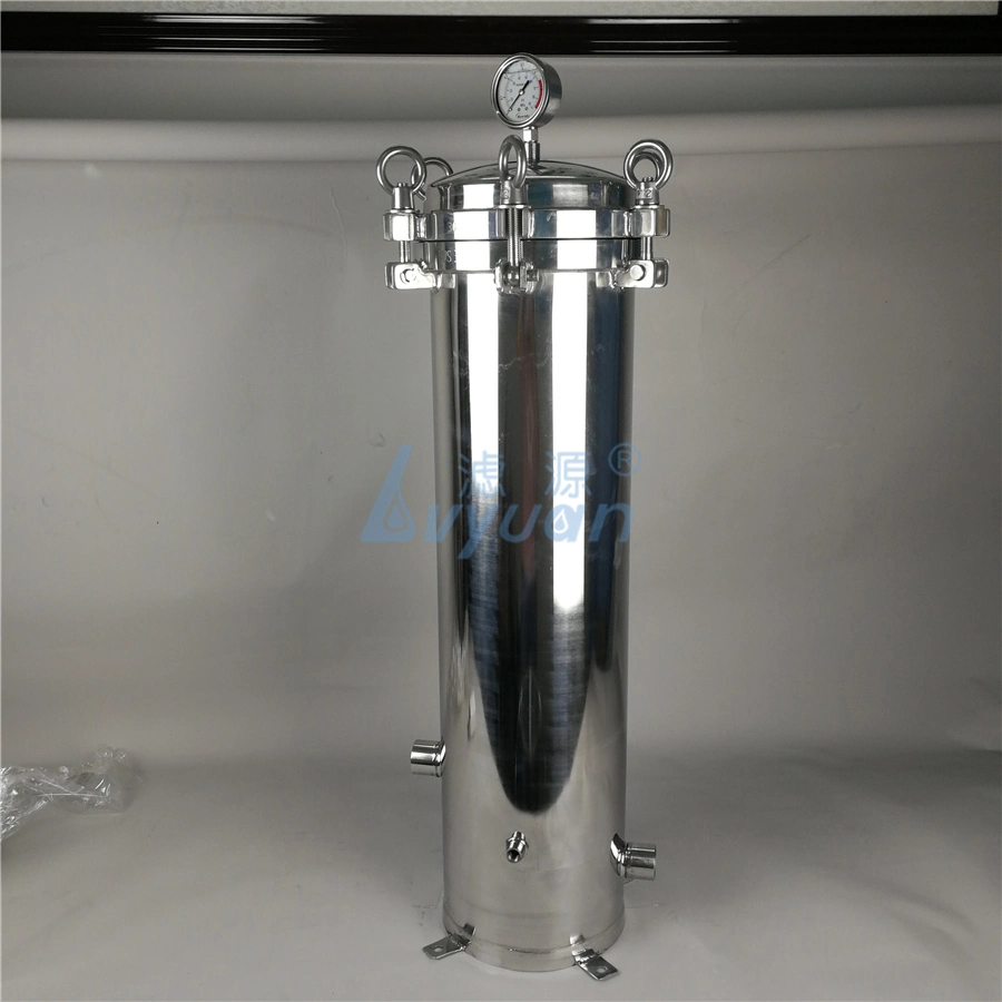 Multi Round Cartridge Filtration Tank for Cartridges Filter Housing Ss 304 316L Single Core Element Air Liquid Beer Filters