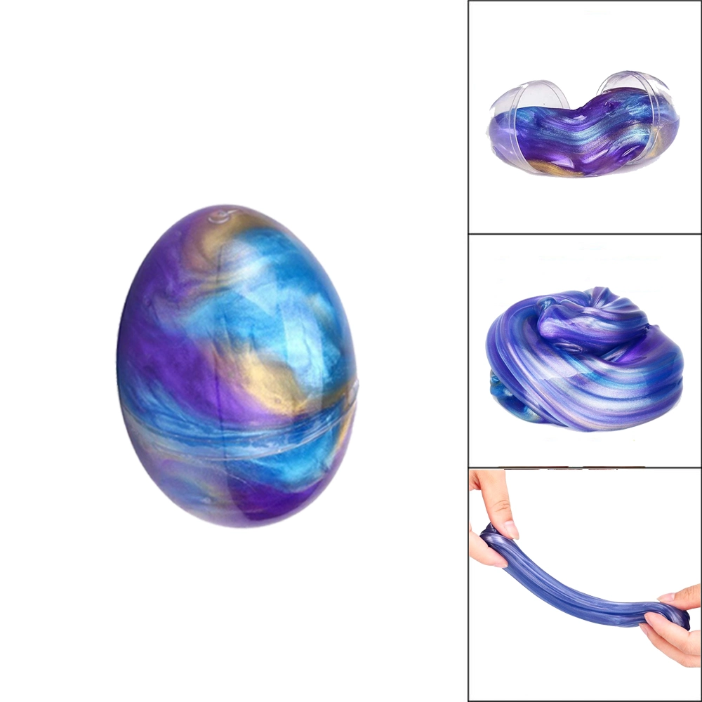 Dazzling Galaxy Easter Egg Jelly Slime Putty Toy for Kids