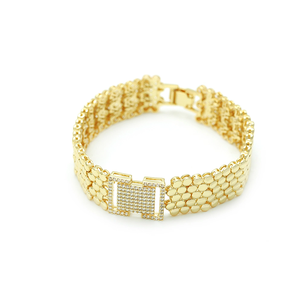 18K Gold Miami Watch Link Chain Bracelets for Men and Women Jewelry Wholesale/Supplier