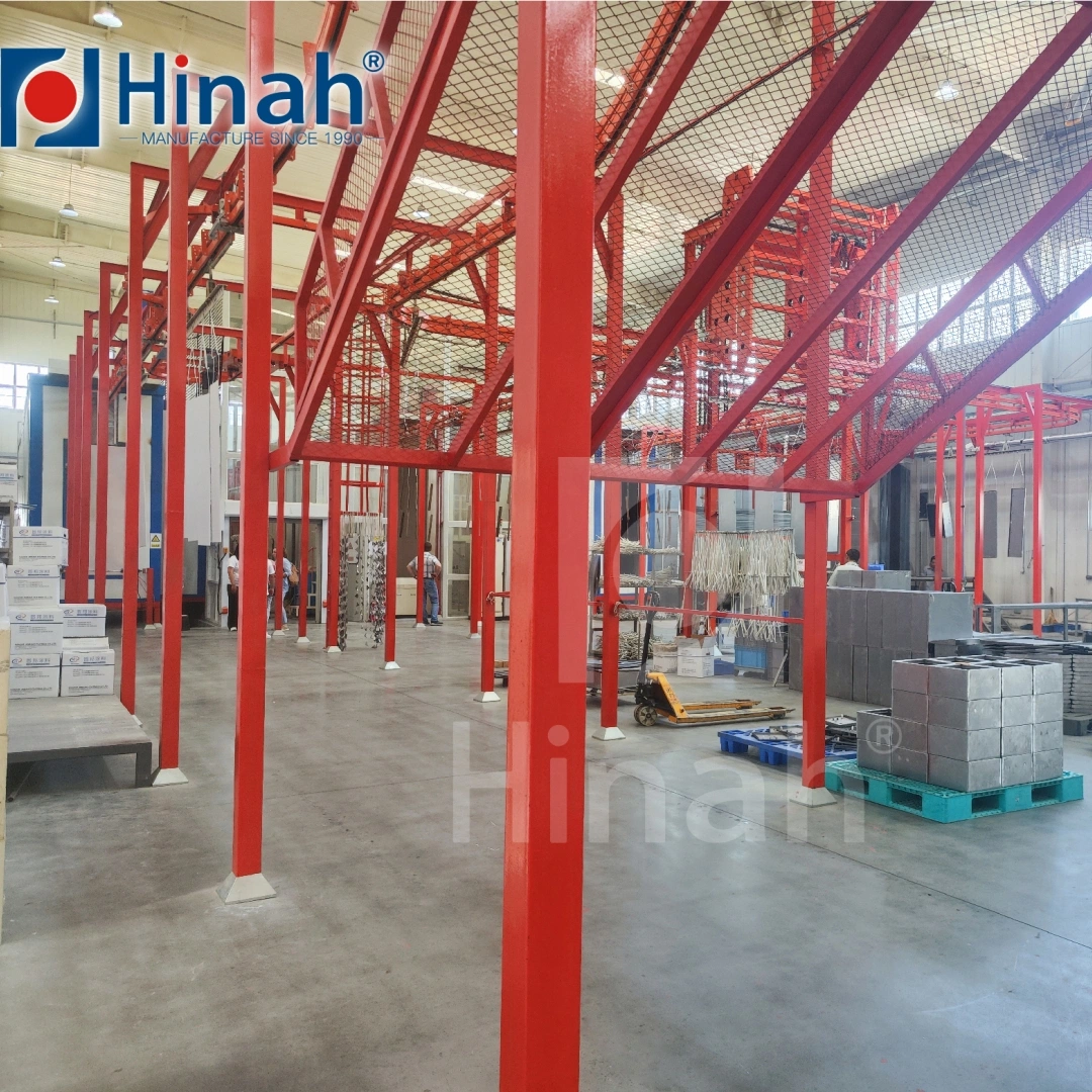 Fast Color Change Booth Spraying Pretreatment Automatic Electrostatic Powder Coating Machine Line with Power & Free Overhead Conveyor