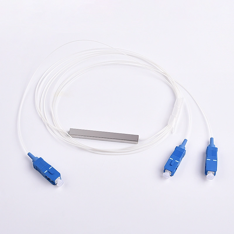 Fiber Optic Splitter 1X2 Sc Upc Gpon PLC Mini Steel Splitter for FTTH