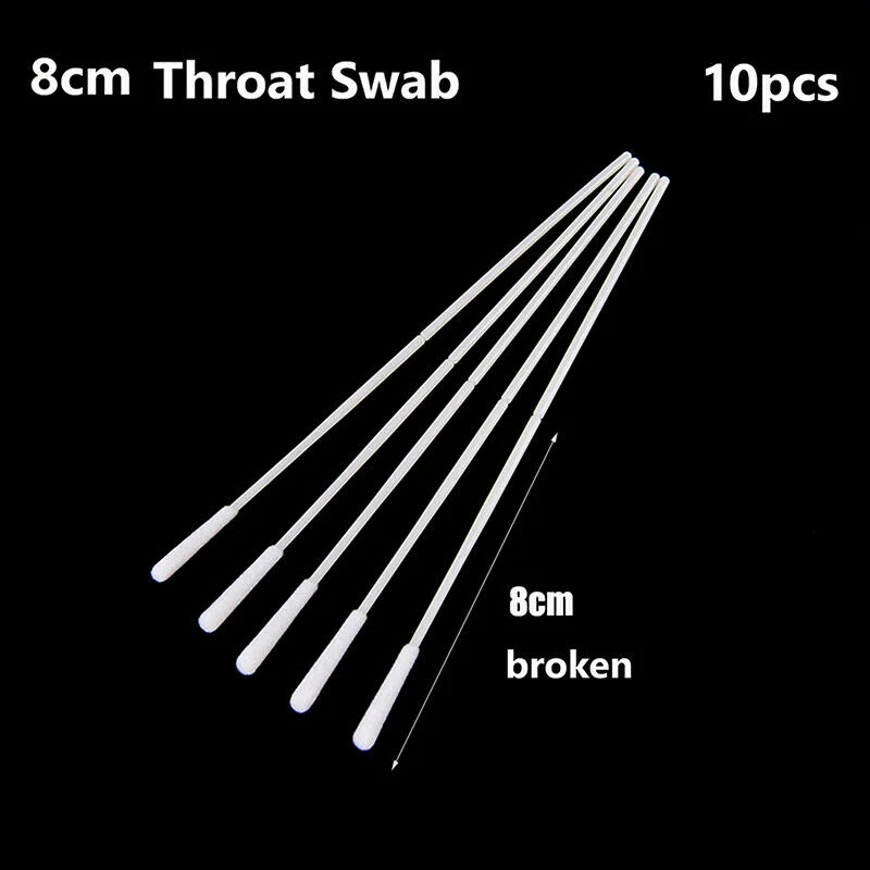 مجموعة eSpimen الطبية المعقمة نايلون معقم محشو Throat Oral Nasal ممسحة