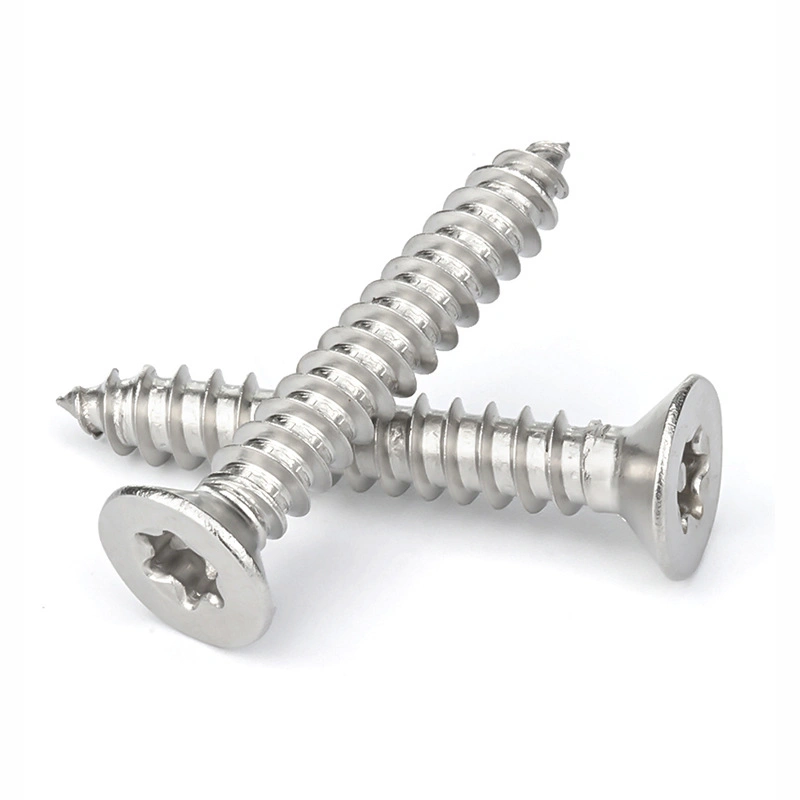 Wholesale/Supplier Stainless Steel Large Flat Head Plum Blossom Groove Machine Self-Tapping Screw