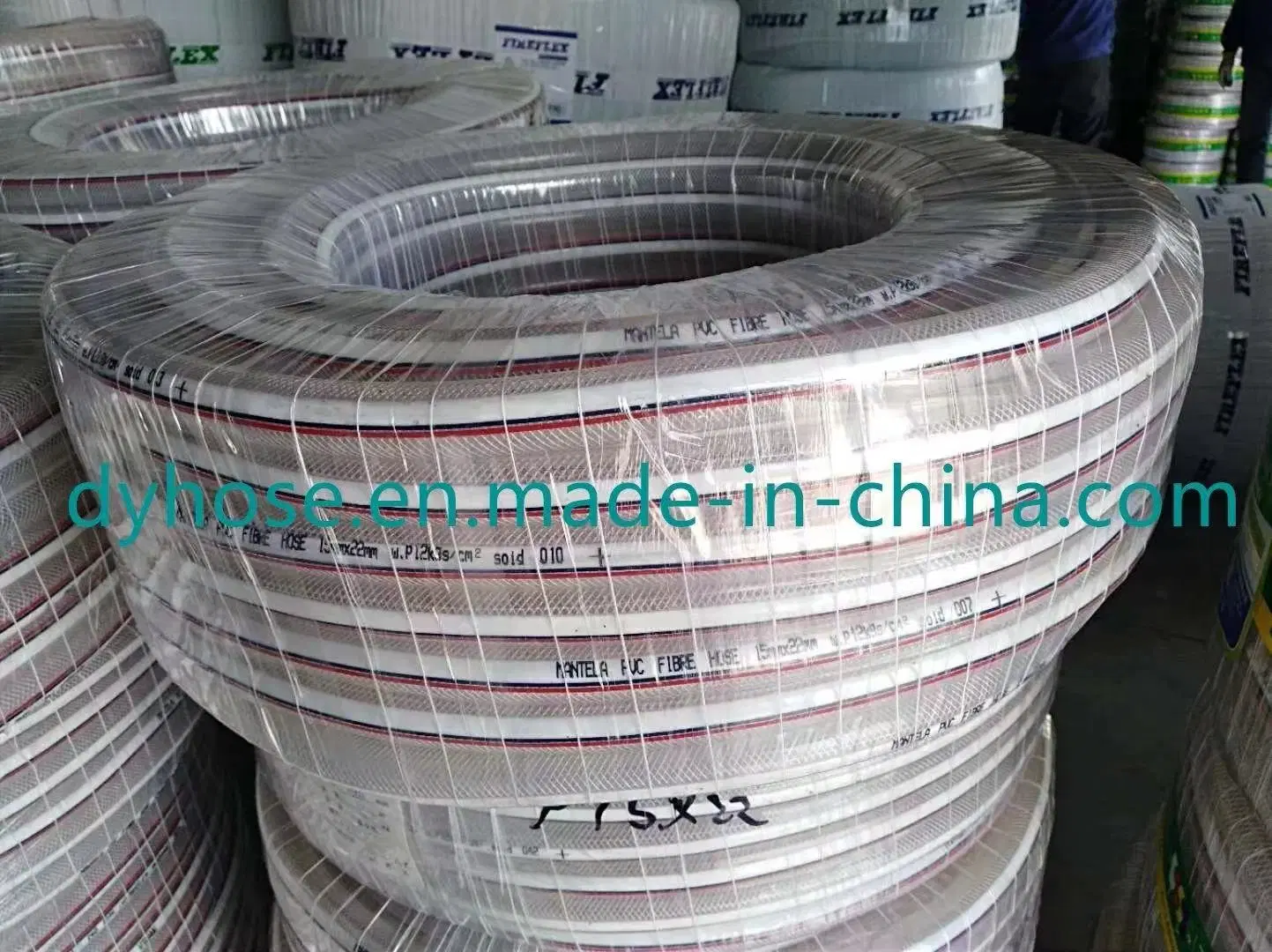 Tubo de agua de lavado de automóviles nacionales realizados en China, vacío de PVC flexible reforzado con fibra