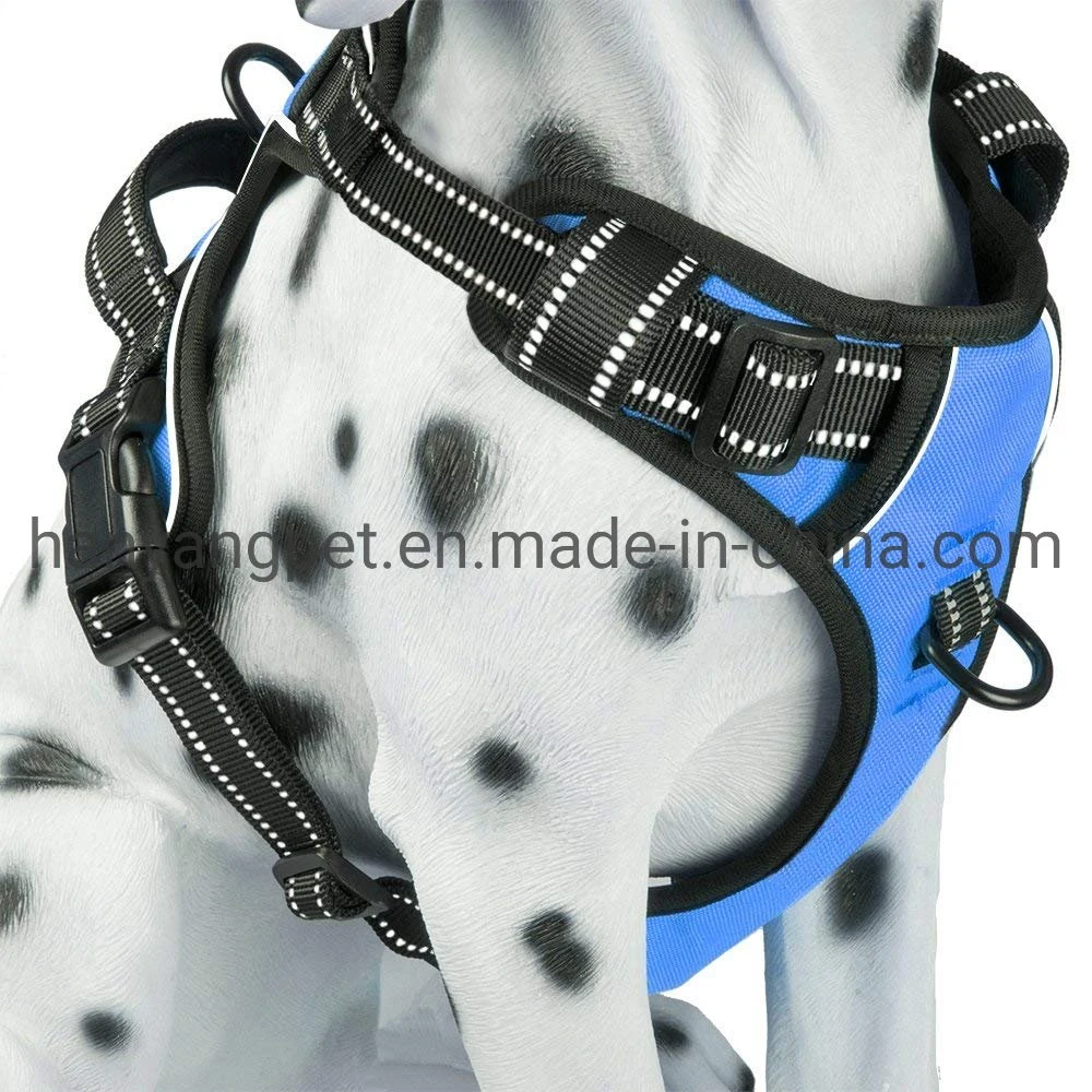 Hanyang Custom Print Premium 3m Reflective Oxford Fabric No Pull Pet Dog Harness