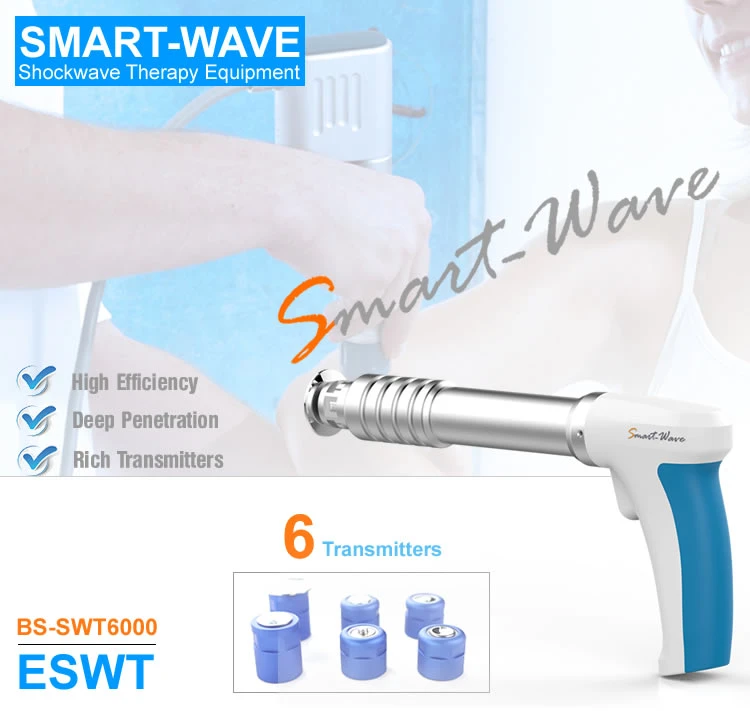 BS-Swt6000 Best Vertical 5bar Extracorporeal Shock Wave Therapy (ESWT)