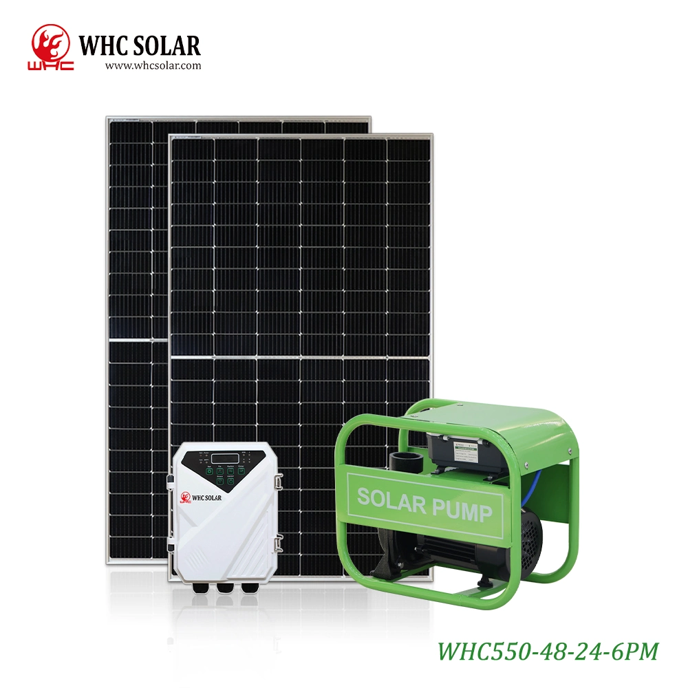 WHC Sonnensystem Solarpumpe Wechselrichter Sonnenkollektor 60-90V DC Solar Surface Water Pump