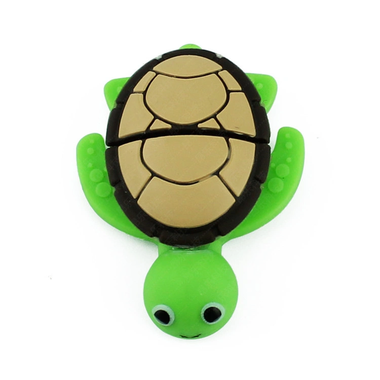 Unidade Flash USB Turtle PVC OEM Custom U Stick