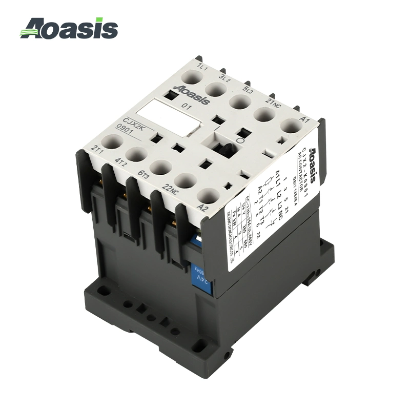 Aoasis Cjx2-K06 6A Mini bobina de contactor AC/DC 24V 48V 110V 220V contactores