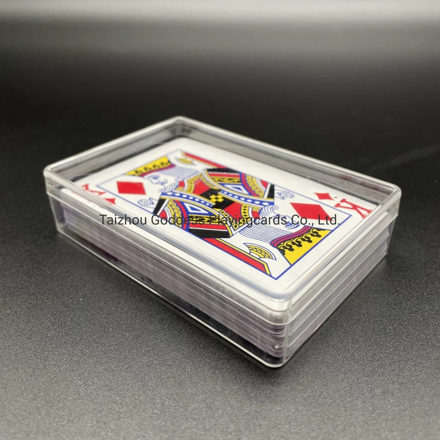 Premium Tragbare PS Transparent Rechteck Box für ein Deck Standard Spielkarten Für Brettspiele