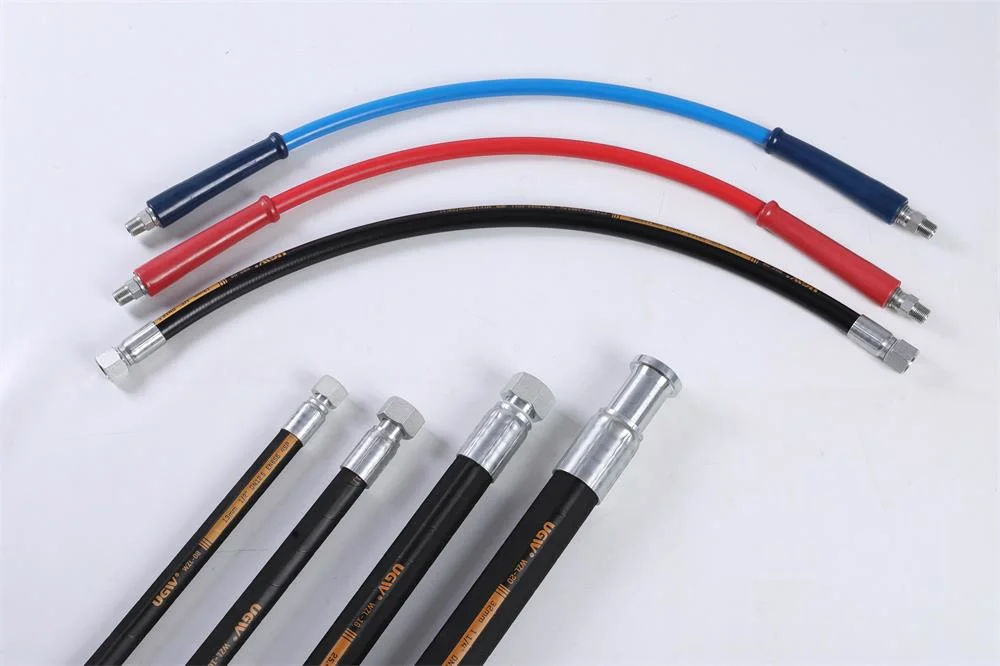 Spiral Wires Reinforced Rubber Hydraulic Hose 4sh High Pressure Hydraulic Hose with Msha