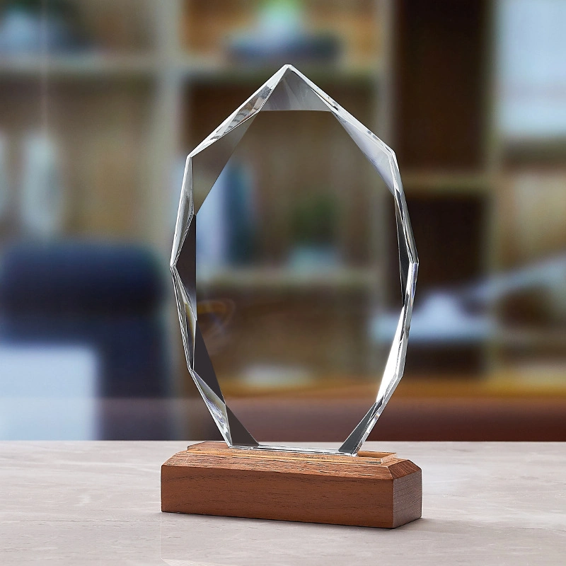 Thick Jade Glass Award Trophy Blank Glass Plaque for Promotional Gifts