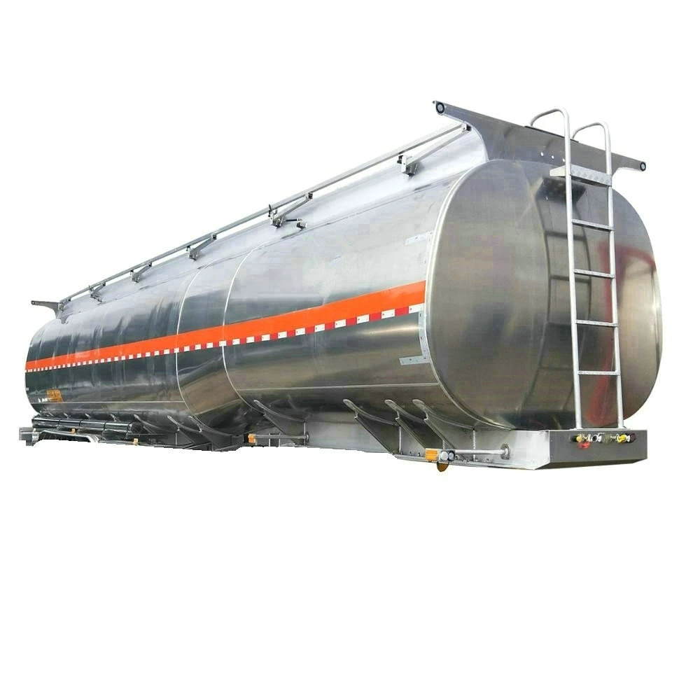 Aluminium Fuel Tankers 45000liters 6 Compartments Tank Body for Truck Trailer