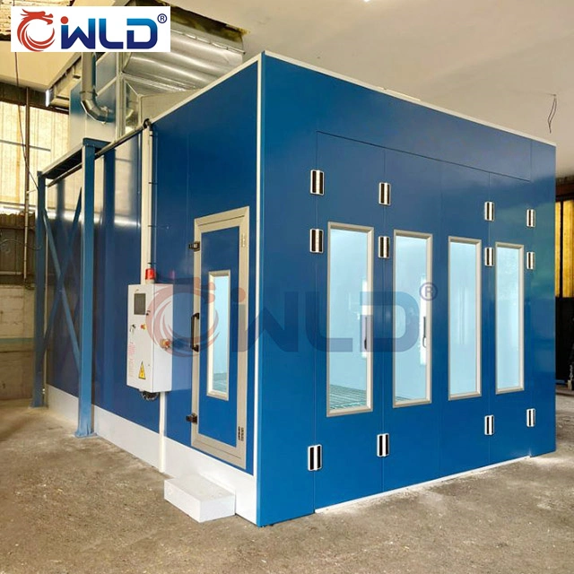 Wld9000 Auto Paint Booth Spray Booth Painting Booth Painting Chamber/Room/Cabin with Flexible/Movable/Pneumatic Ramp Garage Equipment