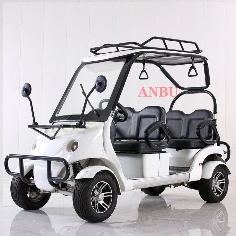 Bicicleta de cuatro ruedas de moda bicicleta eléctrica Golf Cart Ocio vehículo eléctrico