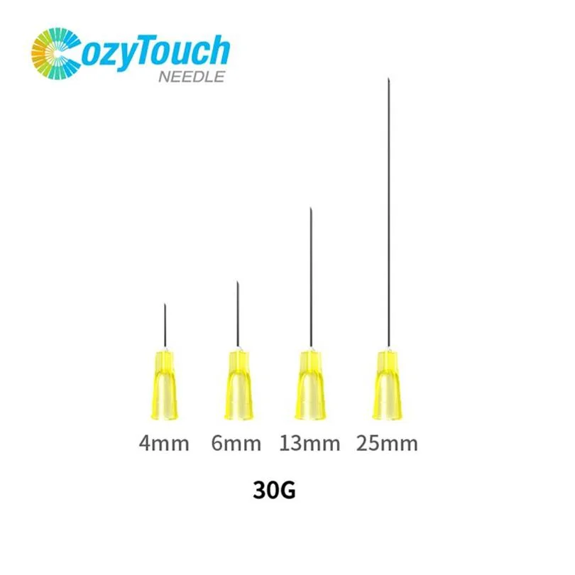 Cozytouch 30g 32g 34G 1,5mm 2,5mm 4mm, 6mm seringa de eliminação de agulha de ponta