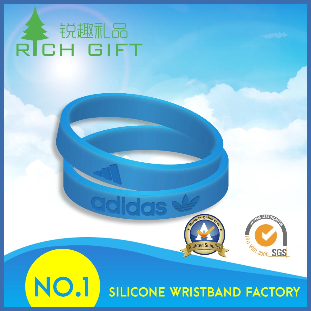 Factory Custom Silicone Writbands with Debossed/ Embossed/ Printed Laser Logo