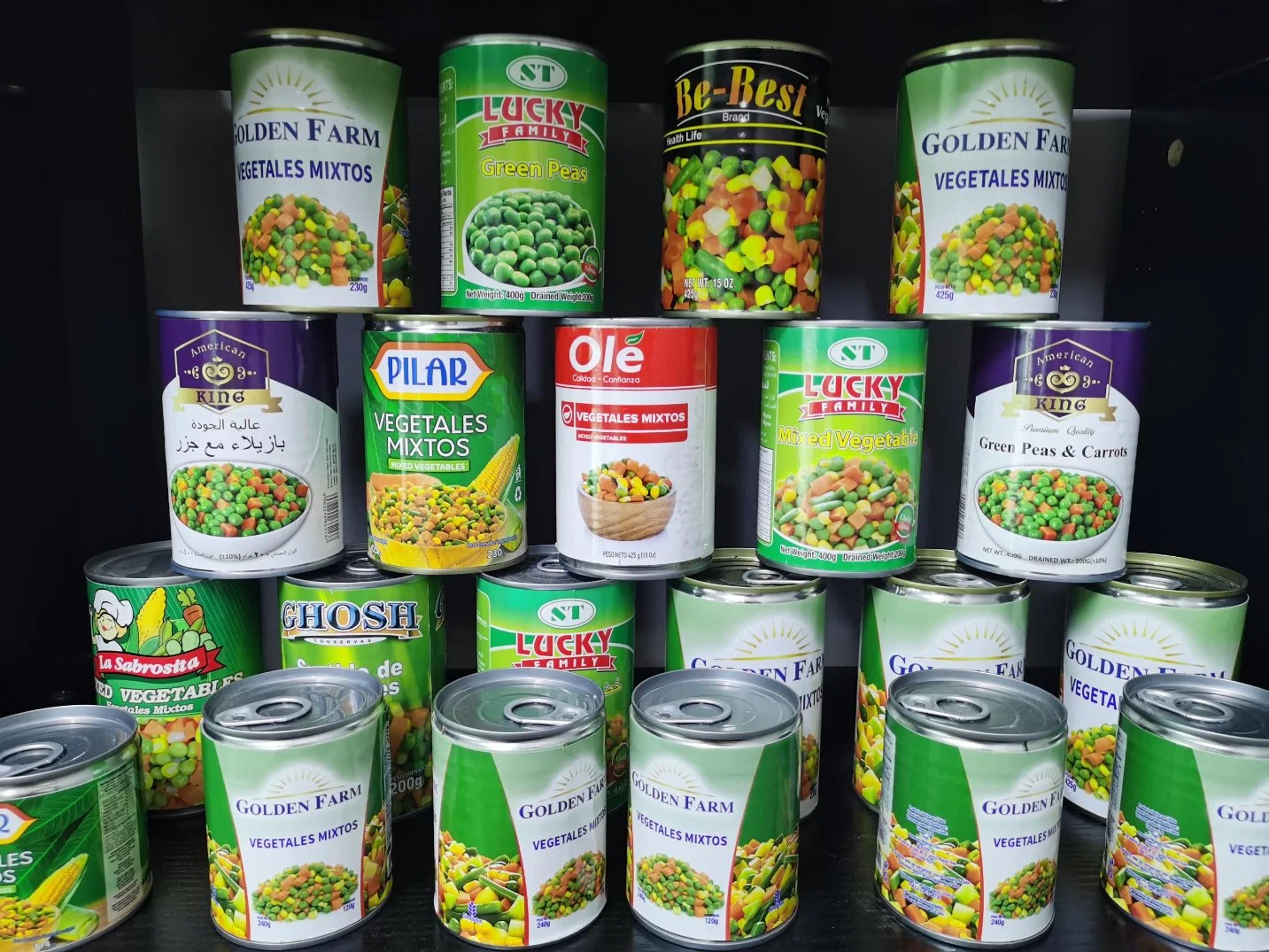 China Health Food Canned Mixed Vegetables with Private Label