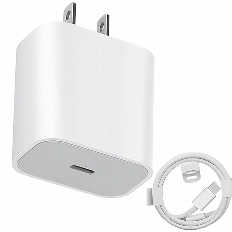 Adaptador de corriente USB C de enchufe de pared original para EE. UU./Reino Unido/UE 20W Pd Cargador para iPhone 14 PRO Max Adaptador Cargador USB C para iPhone 13 12 11 X Xs Max