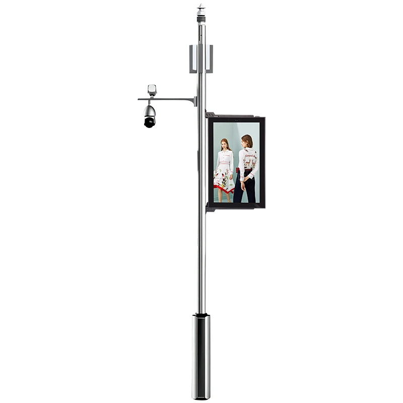 Waterproof LCD Display Advertising Street Lighting Pole Display Lamppost Signage Sign