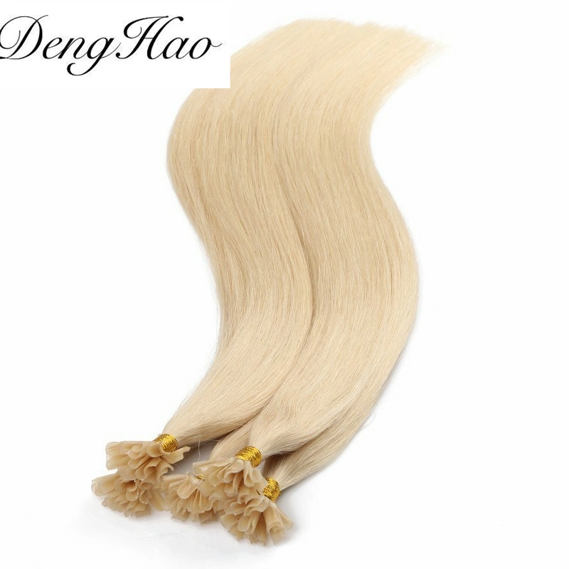 Denghao Hair Extension Vorgebundenes indisches U-Tip Virgin Human Hair