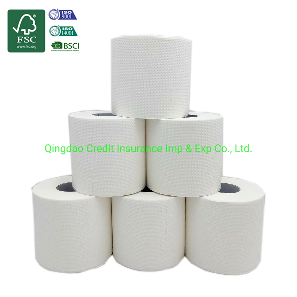 Easily Soluble Soft Fsc White Bamboo Toilet Paper with Custom Logo OEM Factory