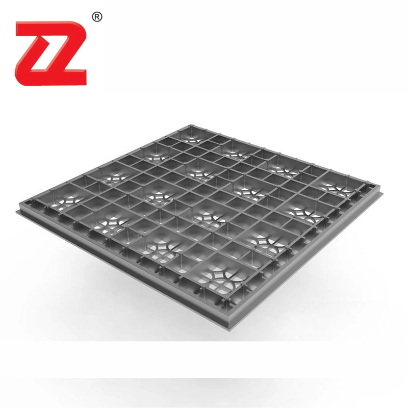 Moisture-Proof 55% Airflow Rate All-Aluminum Grille Antistatic Airflow Flooring Tile for High-Grade Clean Rooms