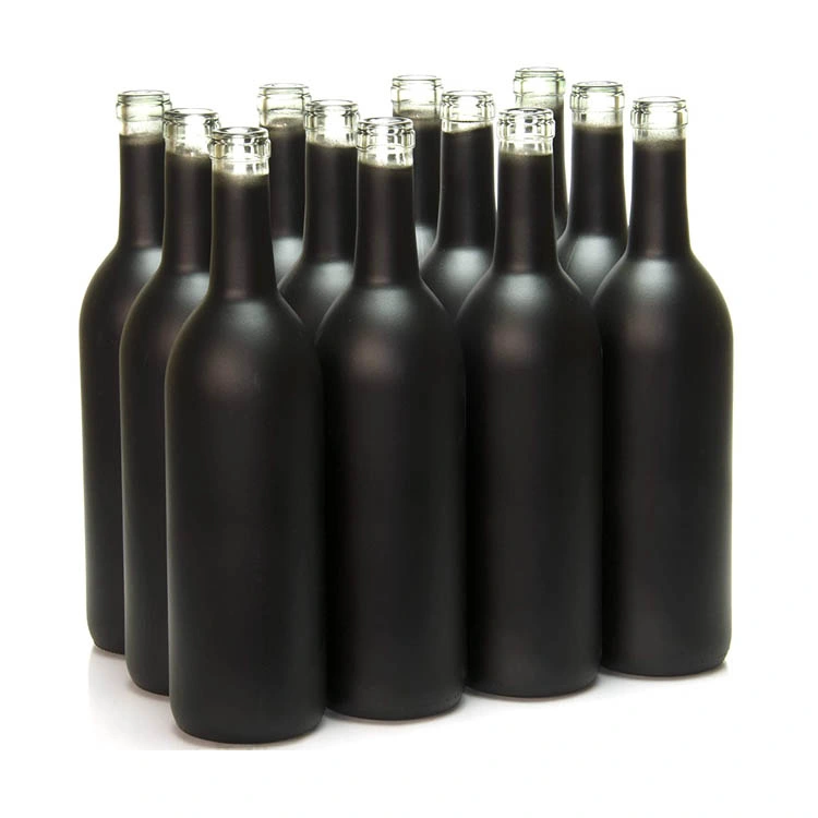 Wholesale/Supplier Blue Empty Glass Wine Bottle with Cork