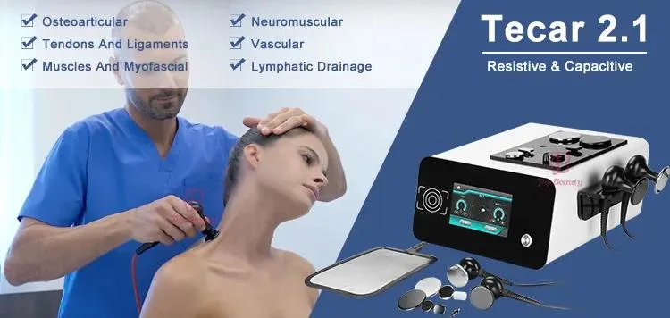 Tecar Therapy Indiba Radiofrecuency RF Diathermy Cet Ret Currents of High Frequency Fisioterapia Machine