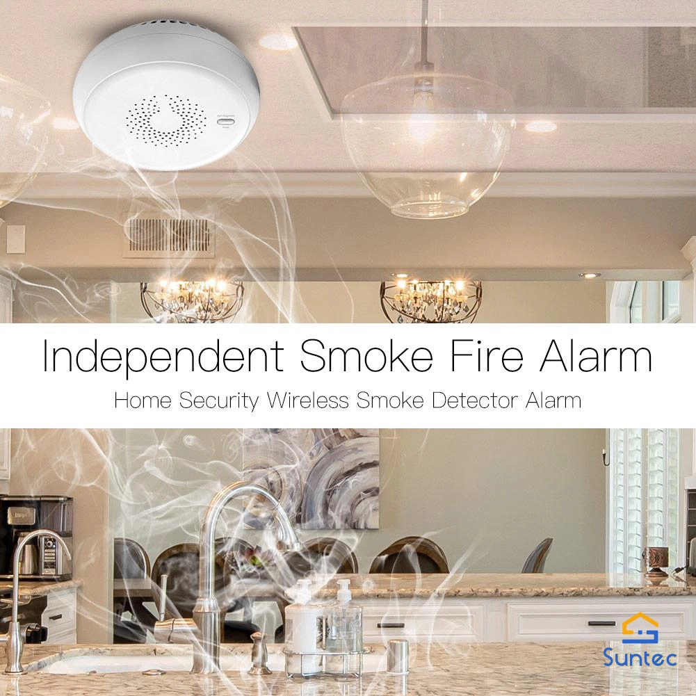 Zigbee Smart Smoke and Fire Alarm Detector Alarm System Detector for Home Security