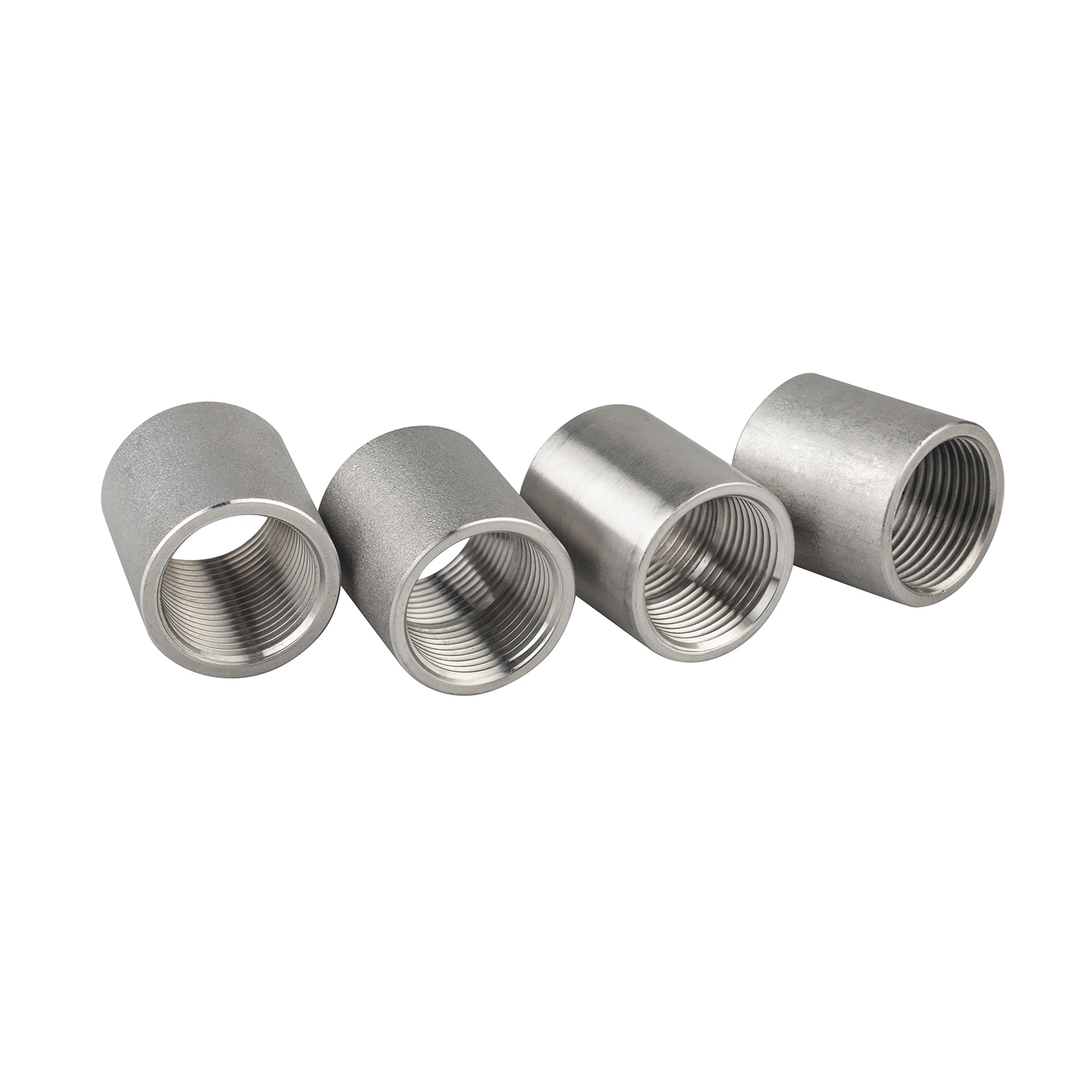 Uniões de tubos em aço inoxidável 304 1/4"-4" NPT/BSPT acoplamento de rosca fêmea